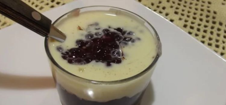 receita de sagu de vinho com creme simples