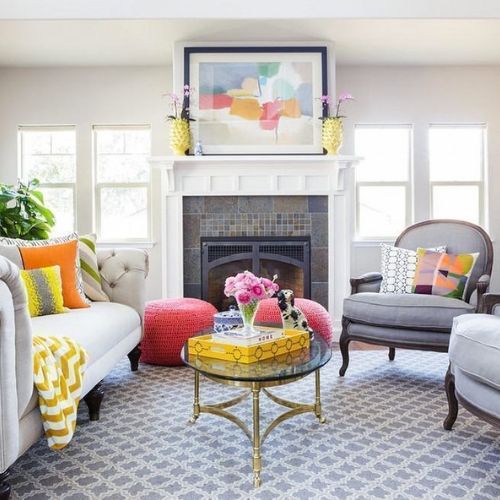 decorar sala aquarelada