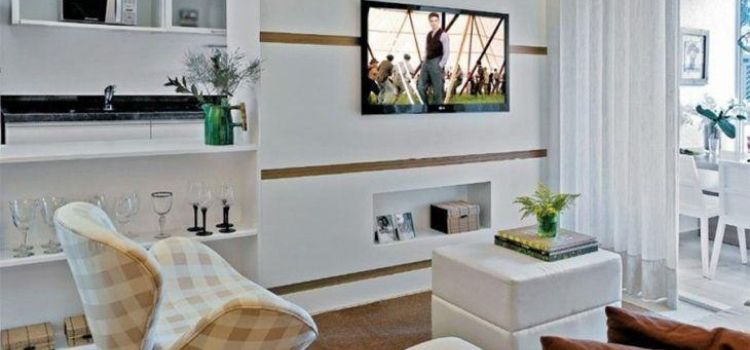 sala decorada com poltronas