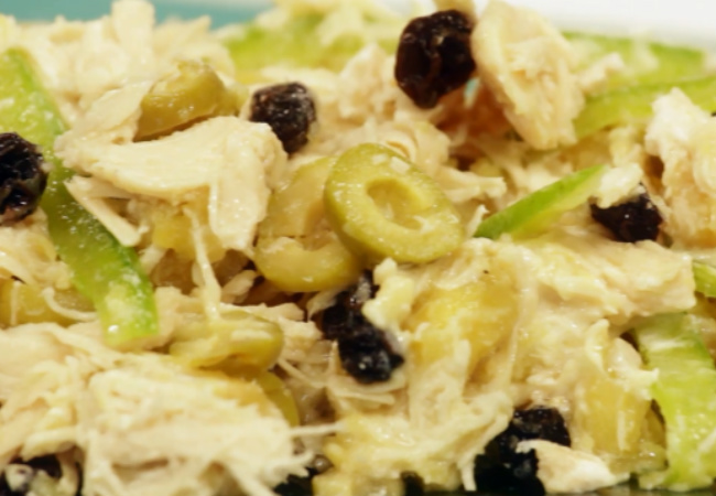 salada com batata doce