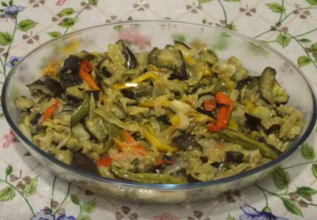 salada de berinjela tipo simples