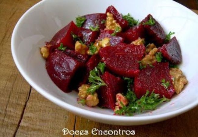 salada de beterraba marroquina com canela
