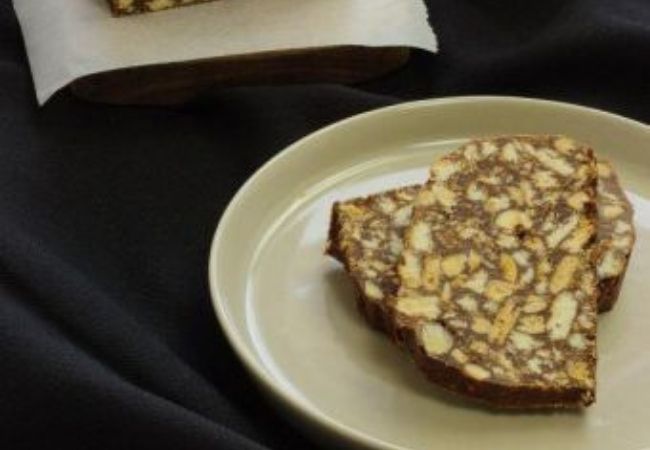 salame com leite condensado