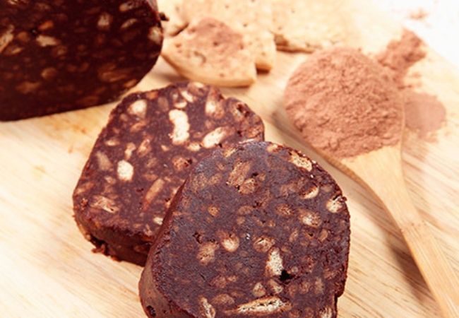 salame com creme de leite