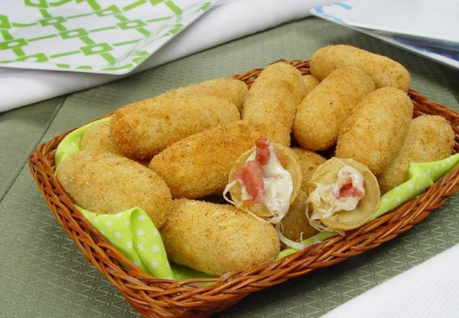 como fazer salgadinhos de festa croquete de calabresa