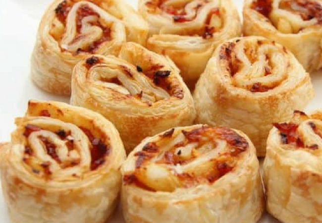 como fazer salgadinhos de festa folhado de frango com legumes