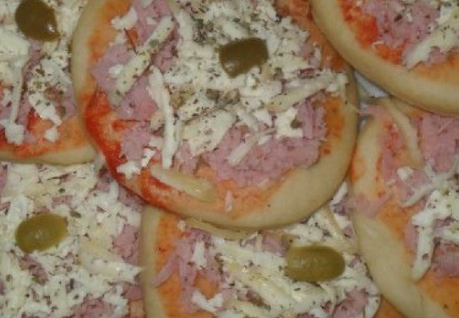 como fazer salgadinhos de festa mini pizza