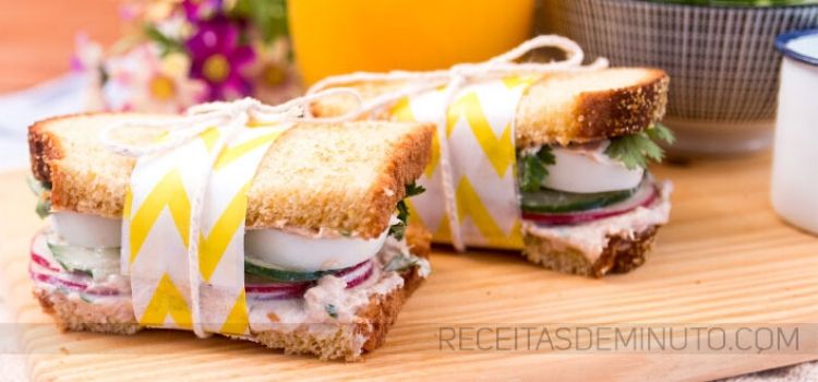 receita de sanduiche natural de atum com ricota