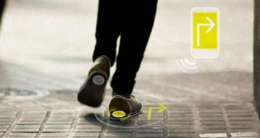 sapato para idoso com gps