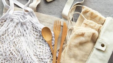 saquinho de tecido para cozinhar legumes no micro-ondas