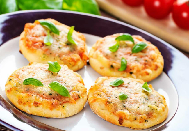 servir em festa infantil mini pizza