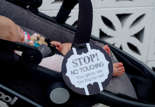 sinais de não toque no bebê