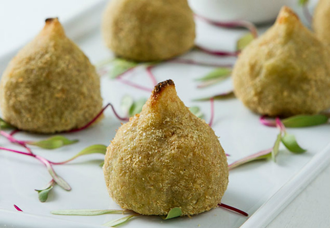 snack saudável coxinha fit
