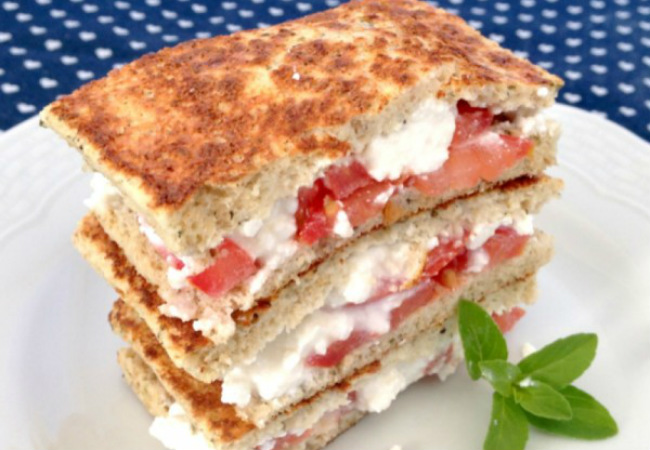 snack saudável pão fit de microondas