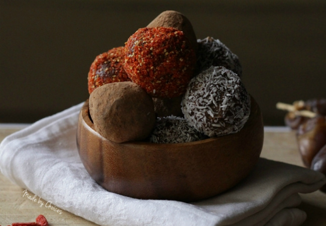 snack saudável trufas de cacau