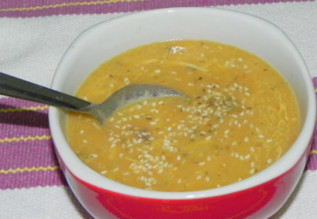 sopa de feijão branco com frango