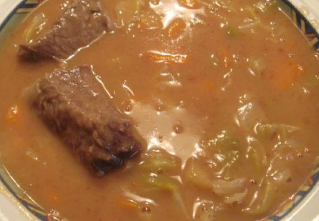 sopa de feijão