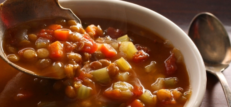 receita sopa de lentilha