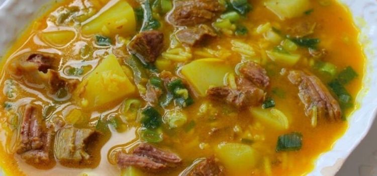 receita de sopa de músculo com batata e arroz