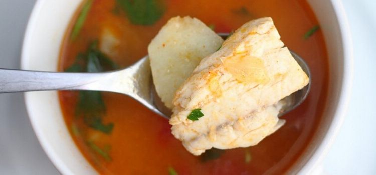 receita de sopa de tomate com bacalhau