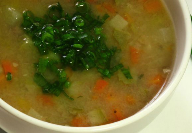 sopa de legumes light