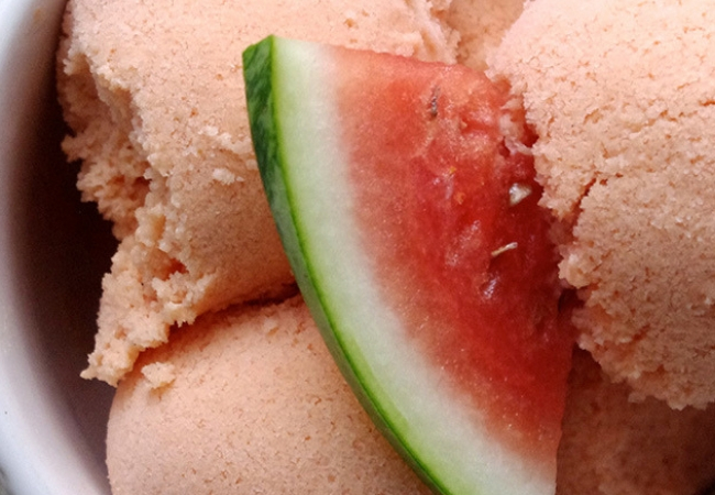 fazer sorvete caseiro melancia