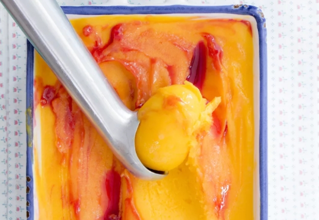 receita sorvete de manga sorbet