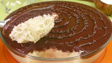 sorvete de prestígio na travessa