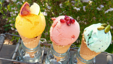 sorvete saudável de manga com coco