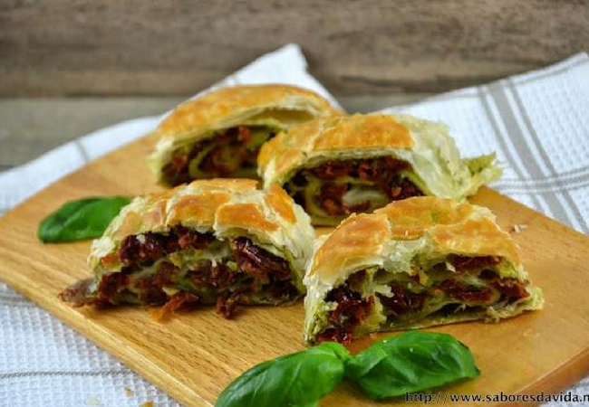 receita de strudel de tomate seco