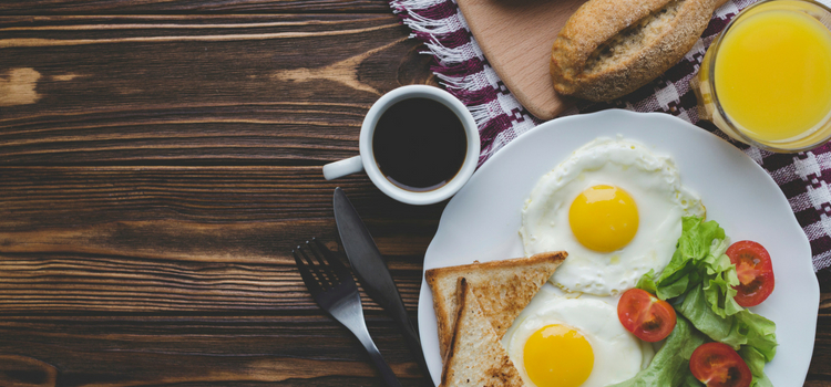 como substituir carboidrato no café da manhã