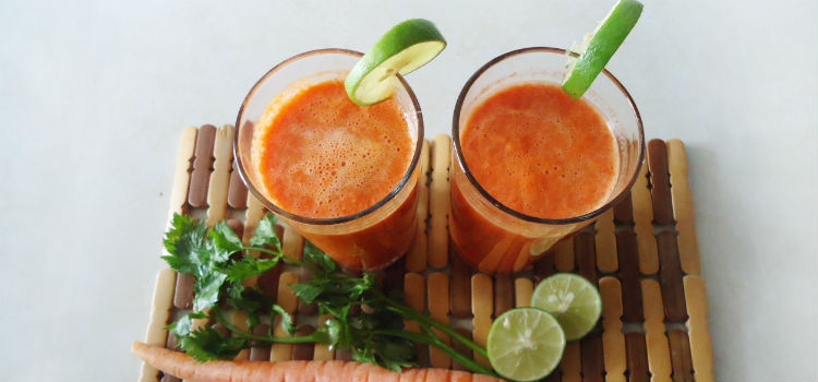 suco de cenoura detox