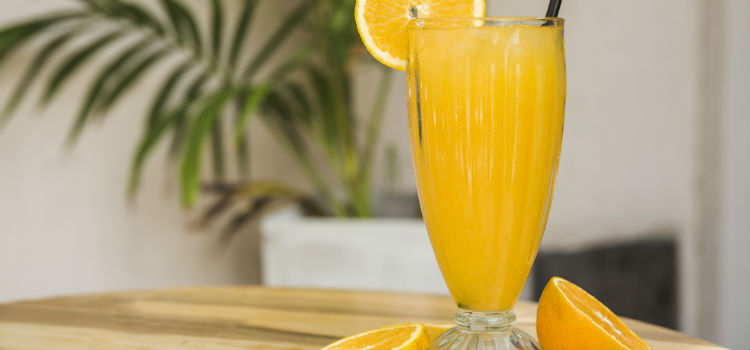 suco de laranja com linhaça