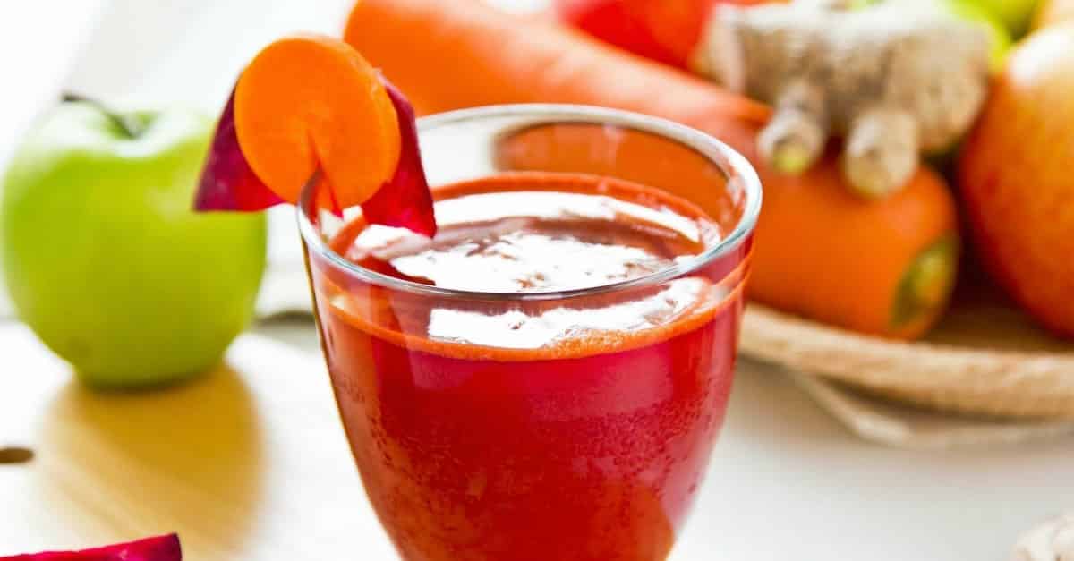 Suco de beterraba com cenoura e maçã: benefícios e receitas