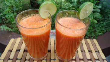 suco detox de cenoura