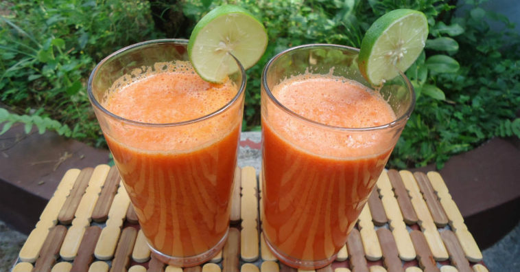 suco detox de cenoura