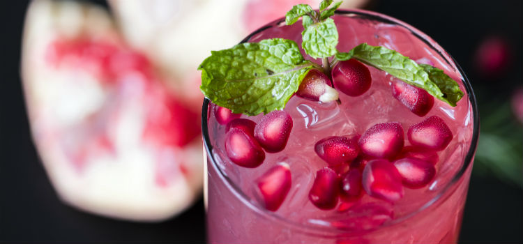 suco detox para secar barriga romã