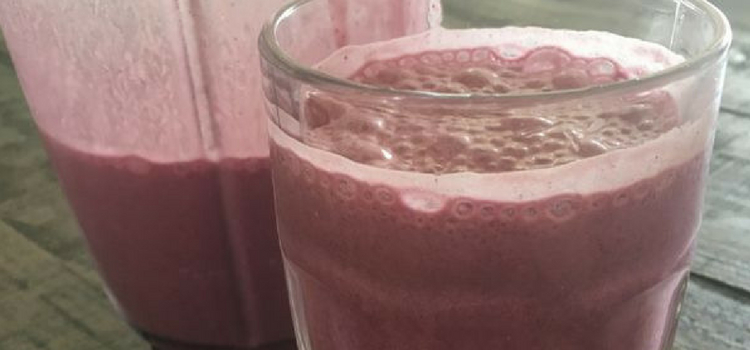 receita de suco de açaí com banana