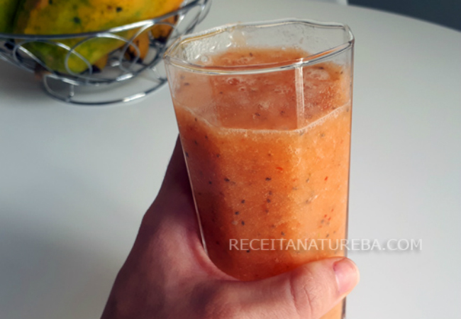 sucos para grávidas mamão com laranja