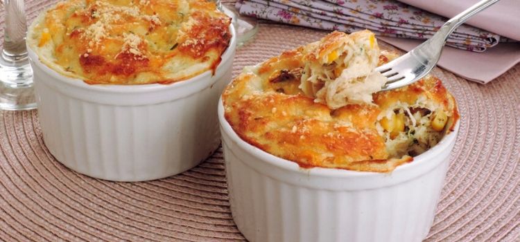 receita de suflê de milho e frango