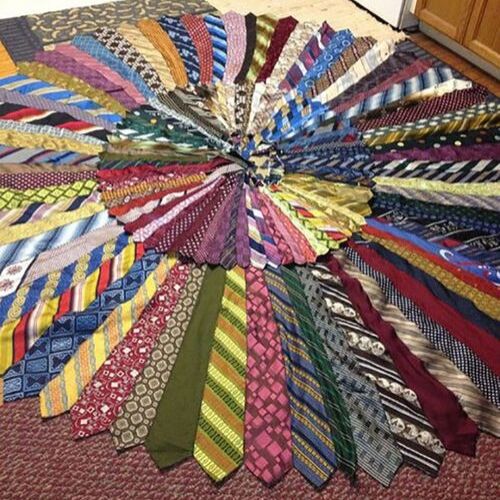 ideia tapete de gravatas