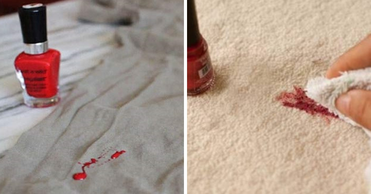 Como tirar mancha de esmalte da roupa?