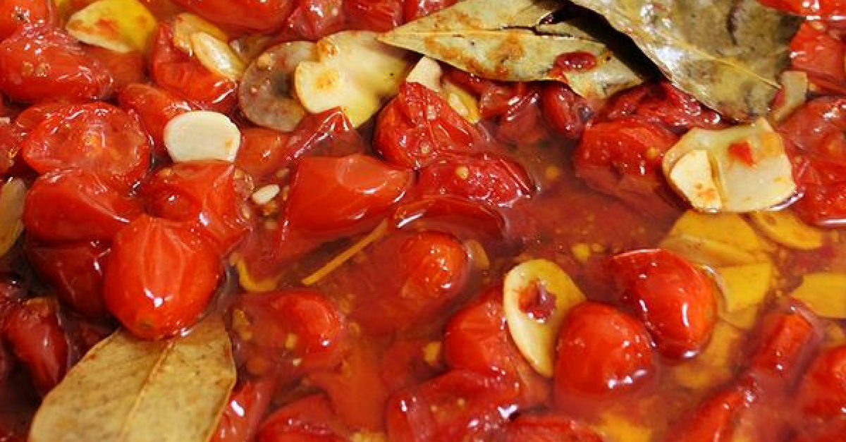 receita de tomate confit cereja e seco