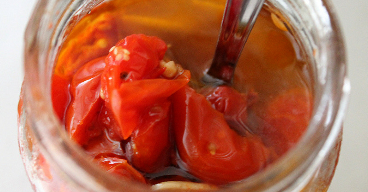 receita de tomate confit uva