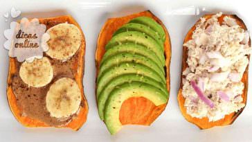 Torradas de batata doce