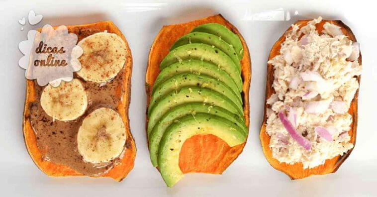 Torradas de batata doce