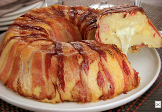 torta de batata com bacon 