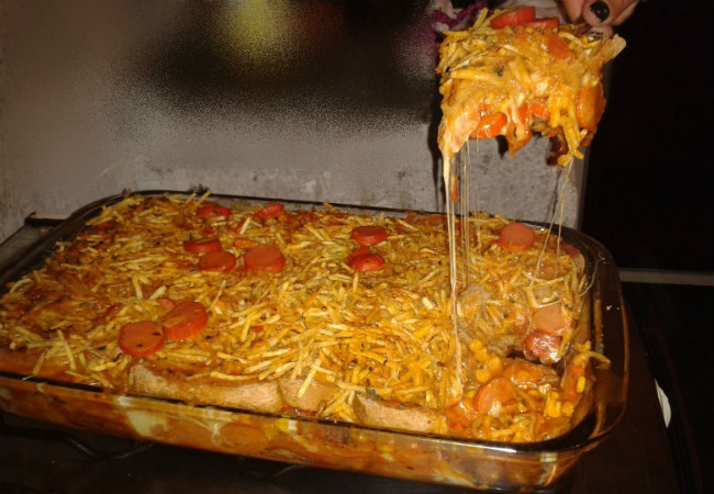 torta de cachorro-quente