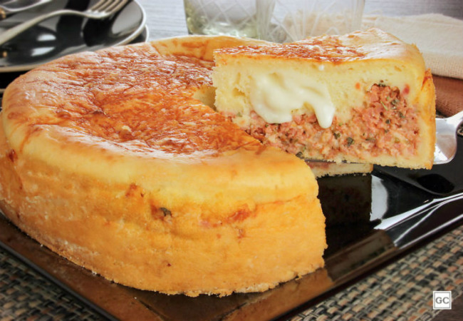 torta de calabresa com arroz