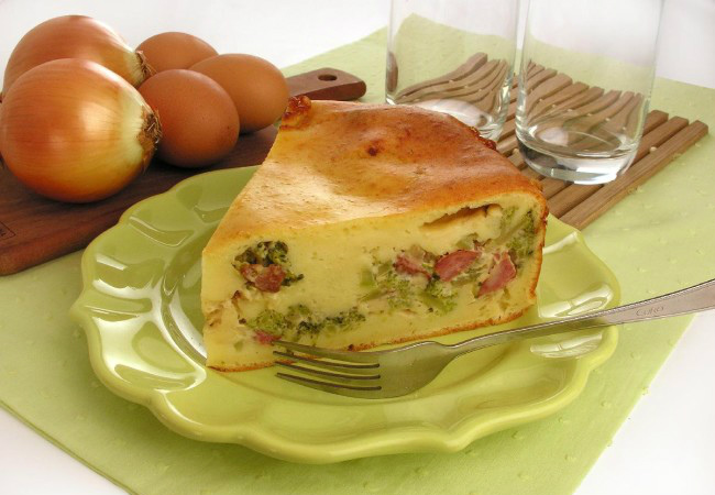 torta de calabresa com brócolis